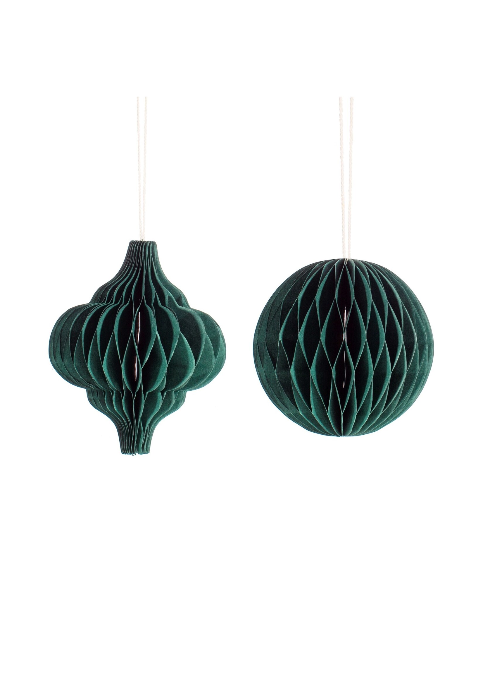 Sass & Belle Green Paper Honeycomb Hanging Decoration (Price is for one)