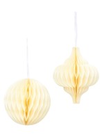 Sass & Belle White Paper Honeycomb Hanging Decoration (price is for one)