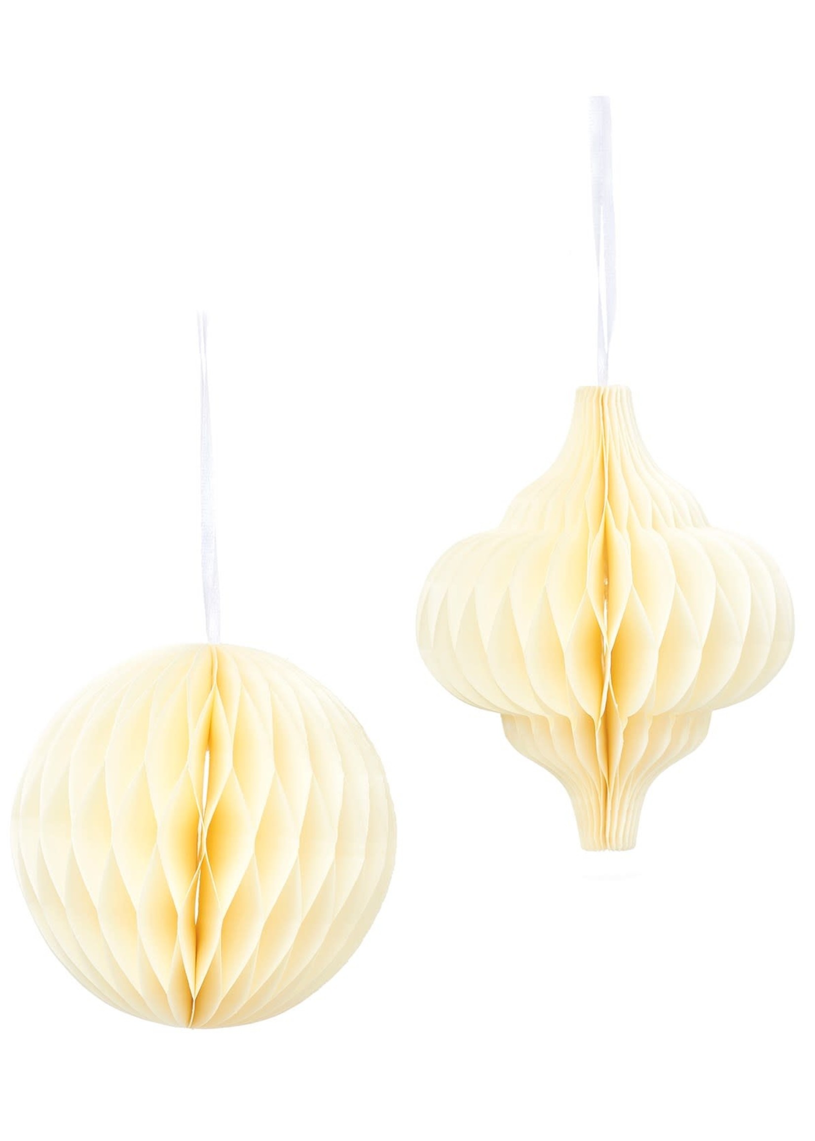 Sass & Belle White Paper Honeycomb Hanging Decoration (price is for one)