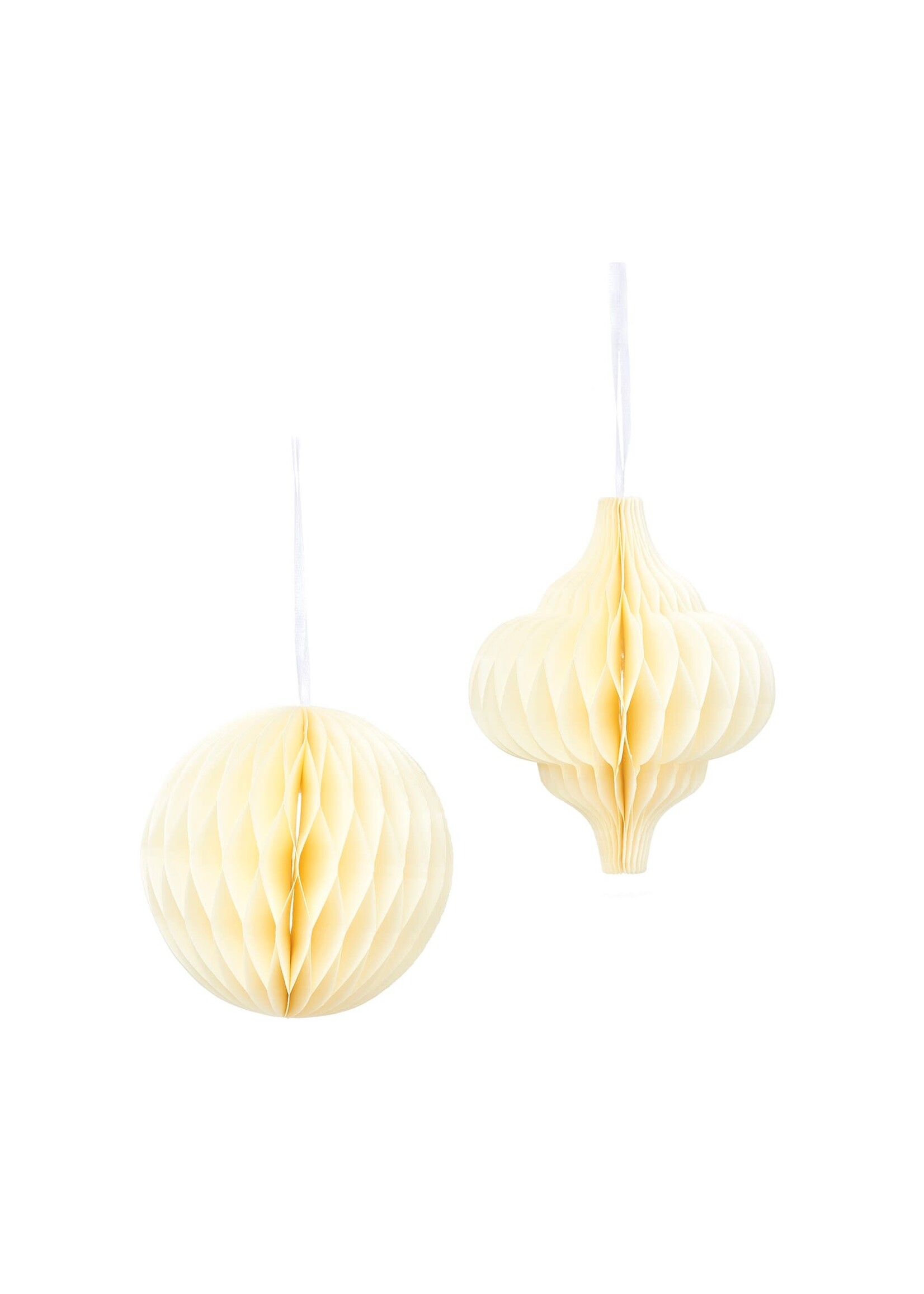 Sass & Belle White Paper Honeycomb Hanging Decoration (price is for one)