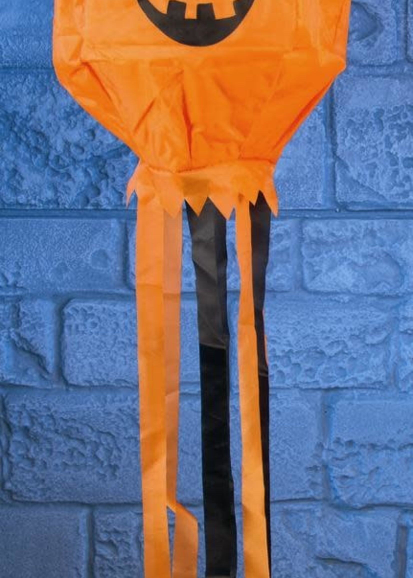 Premier Premier Pumpkin Face 1m Long Wind Sock Orange coloured