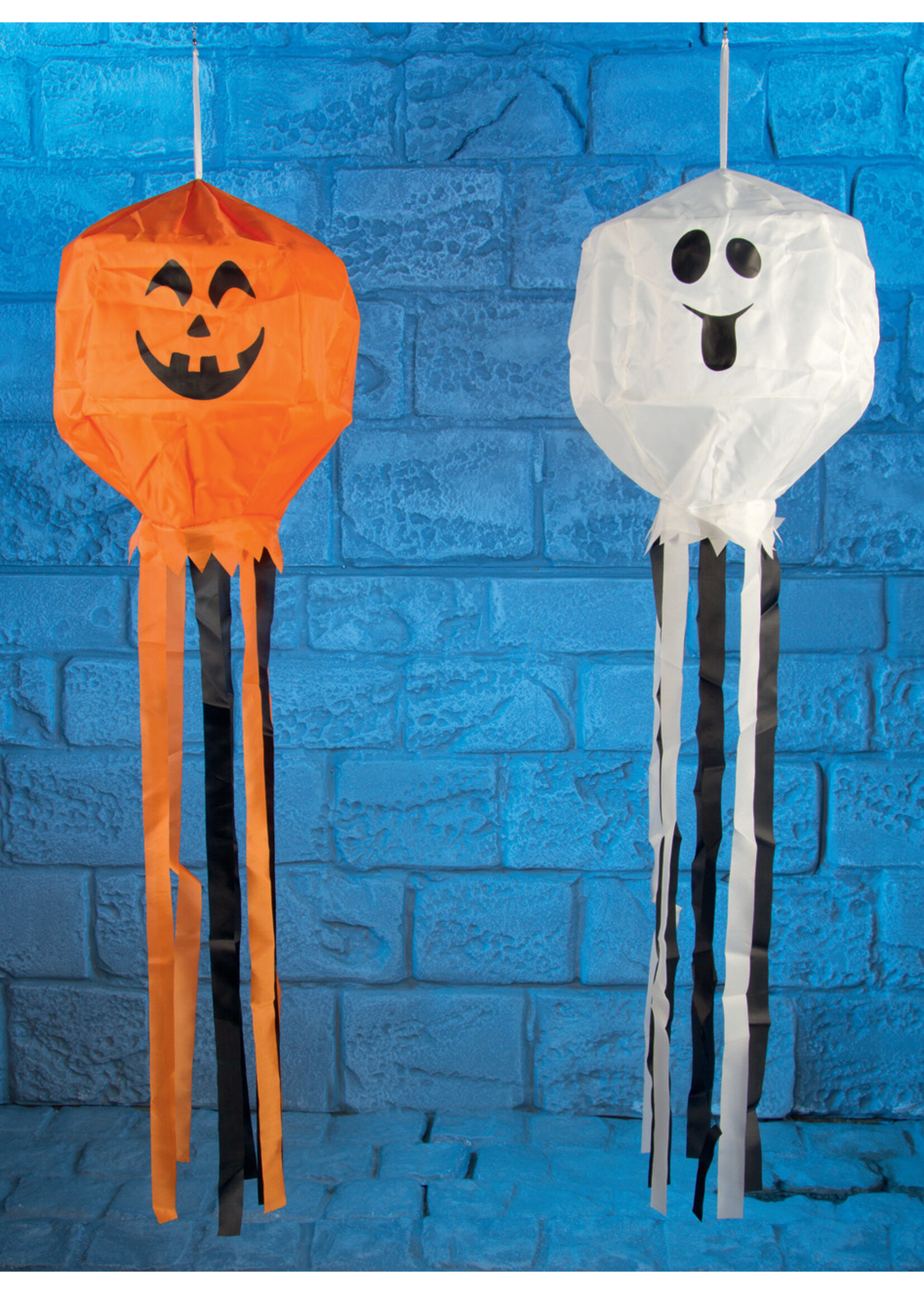 Premier Premier Pumpkin Face 1m Long Wind Sock Orange coloured