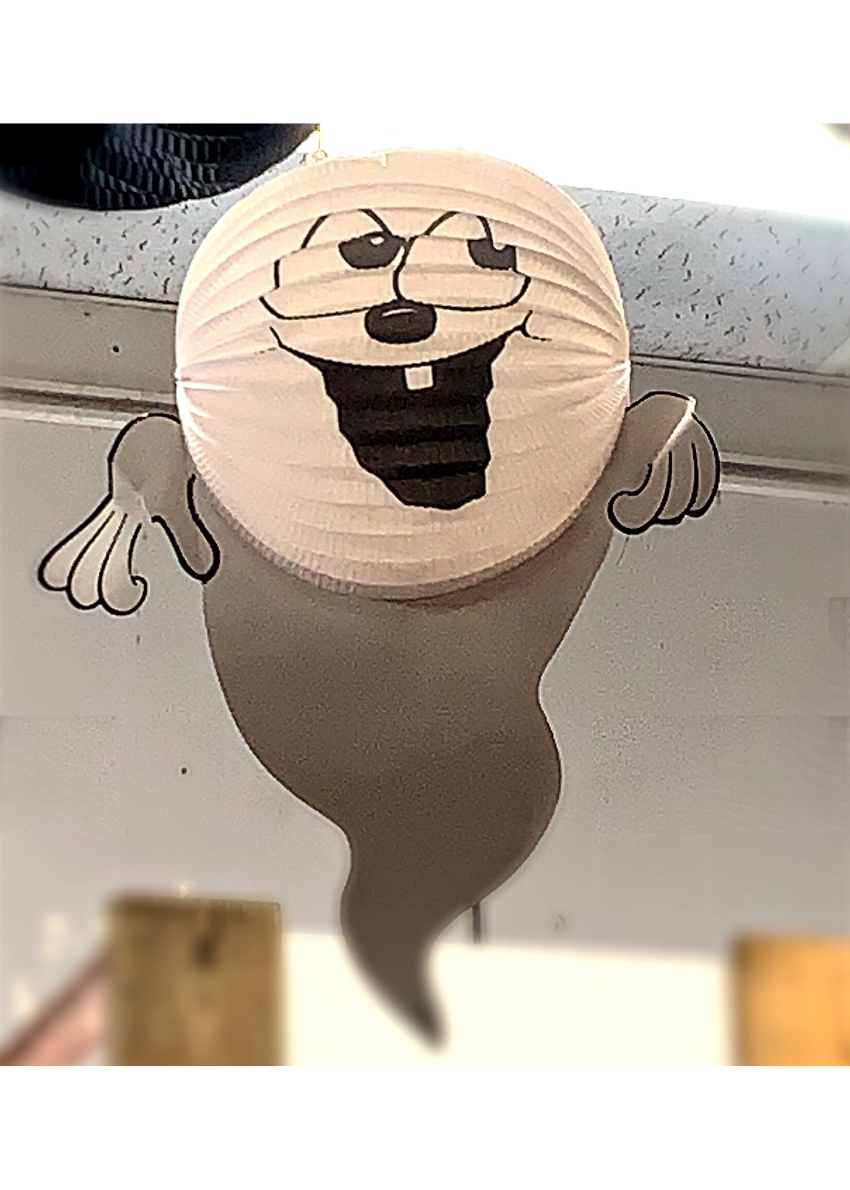 Premier Premier Paper Honeycomb Hanging Ghost (25cm head)-shipping included