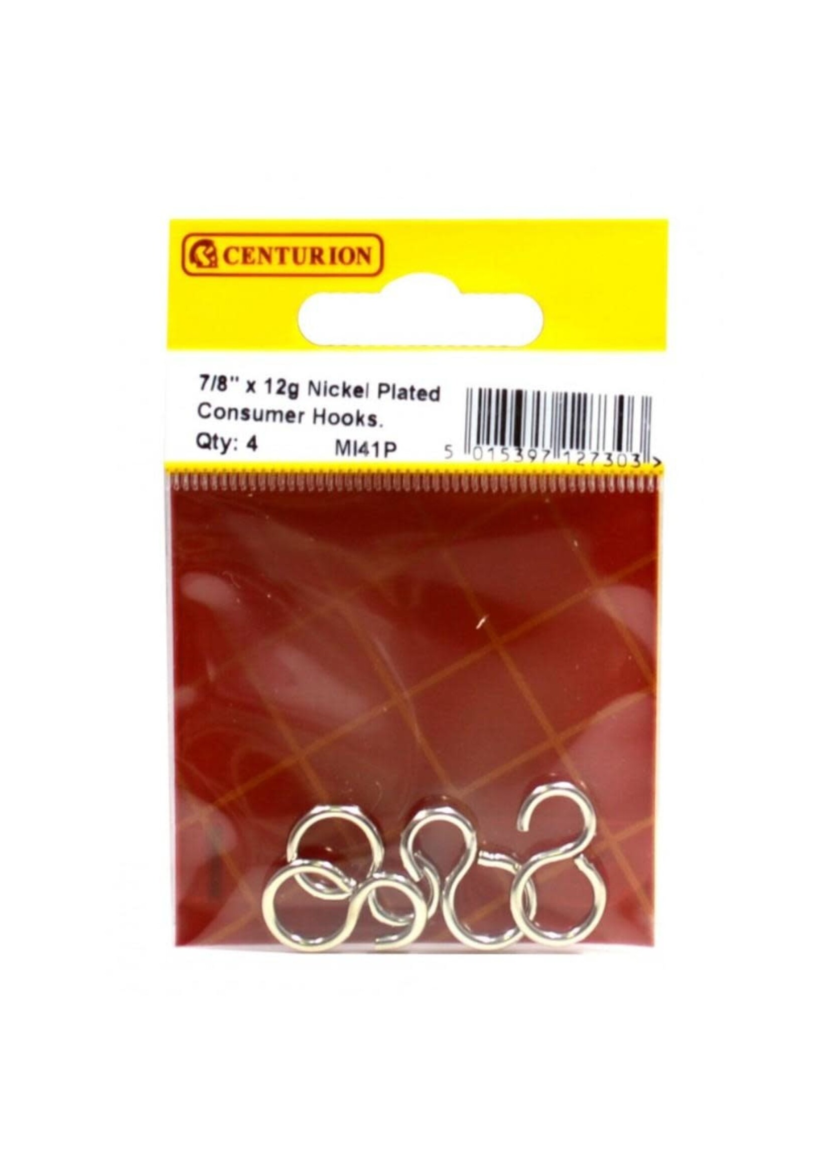 Centurion Consumer Hook 22mm  NP 4 Pack