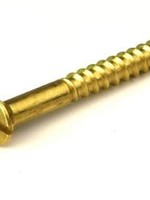 Securit Screws Brass CSK Slotted 4 3/4"