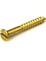 Securit Screws Brass CSK Slotted 4 3/4"