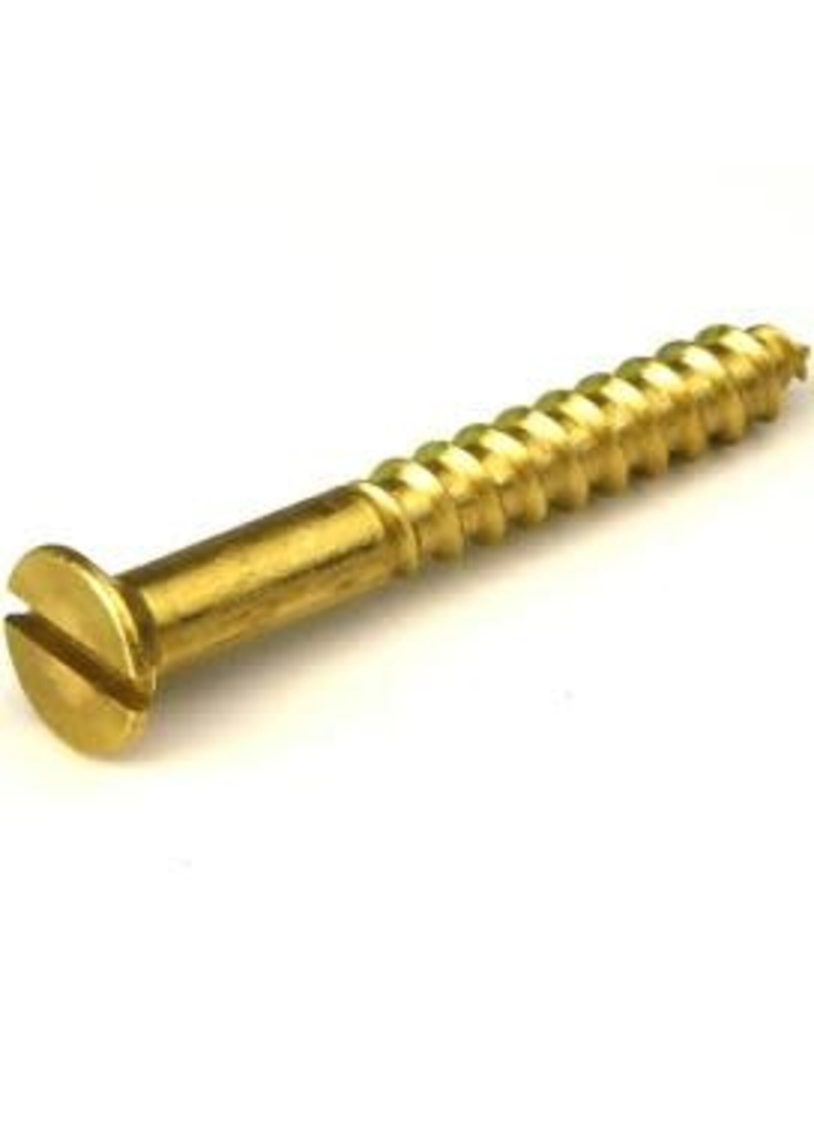 Securit Screws Brass CSK Slotted 4 3/4"