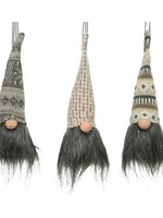 Decoris Hanging Grey Gnome - three designs price is for one approx 23cm  x 6cm