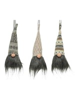 Decoris Hanging Grey Gnome - three designs price is for one approx 23cm  x 6cm
