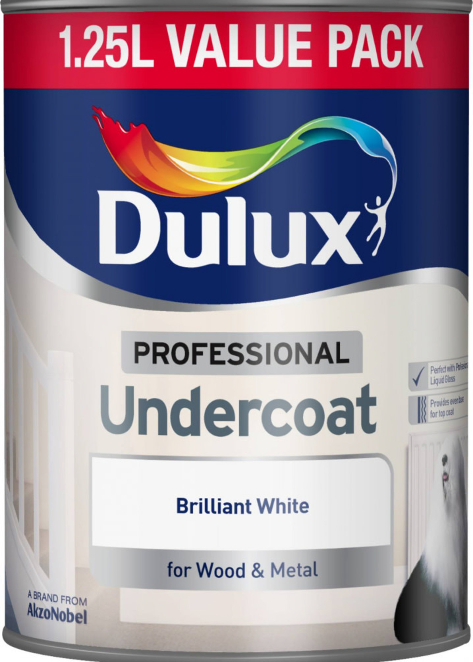 Dulux (Akzo Nobel) Dulux Pure Brilliant White (PBW) 1.25L Professional Undercoat