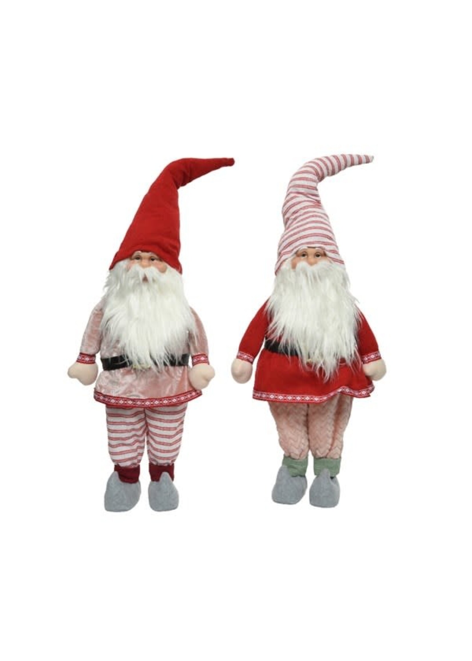 Decoris Pink and Red Gnome Santa 85cm