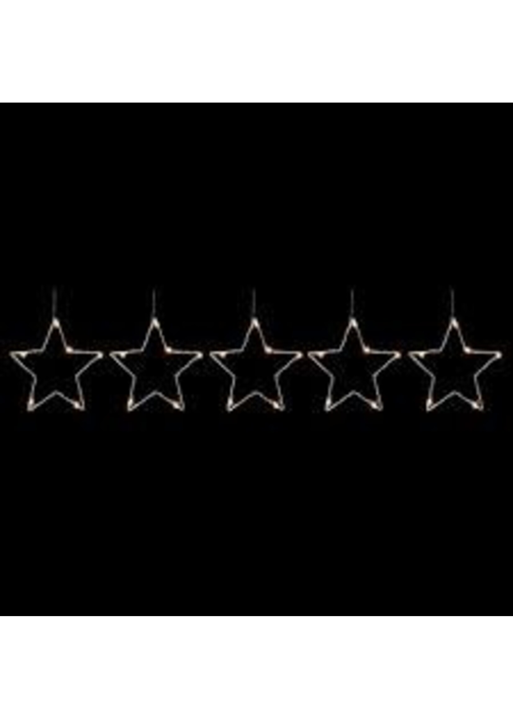 Premier Battery Star Pin LED Lights Warm White Set 5 Indoor