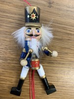 Nutcracker hanging decoration blue