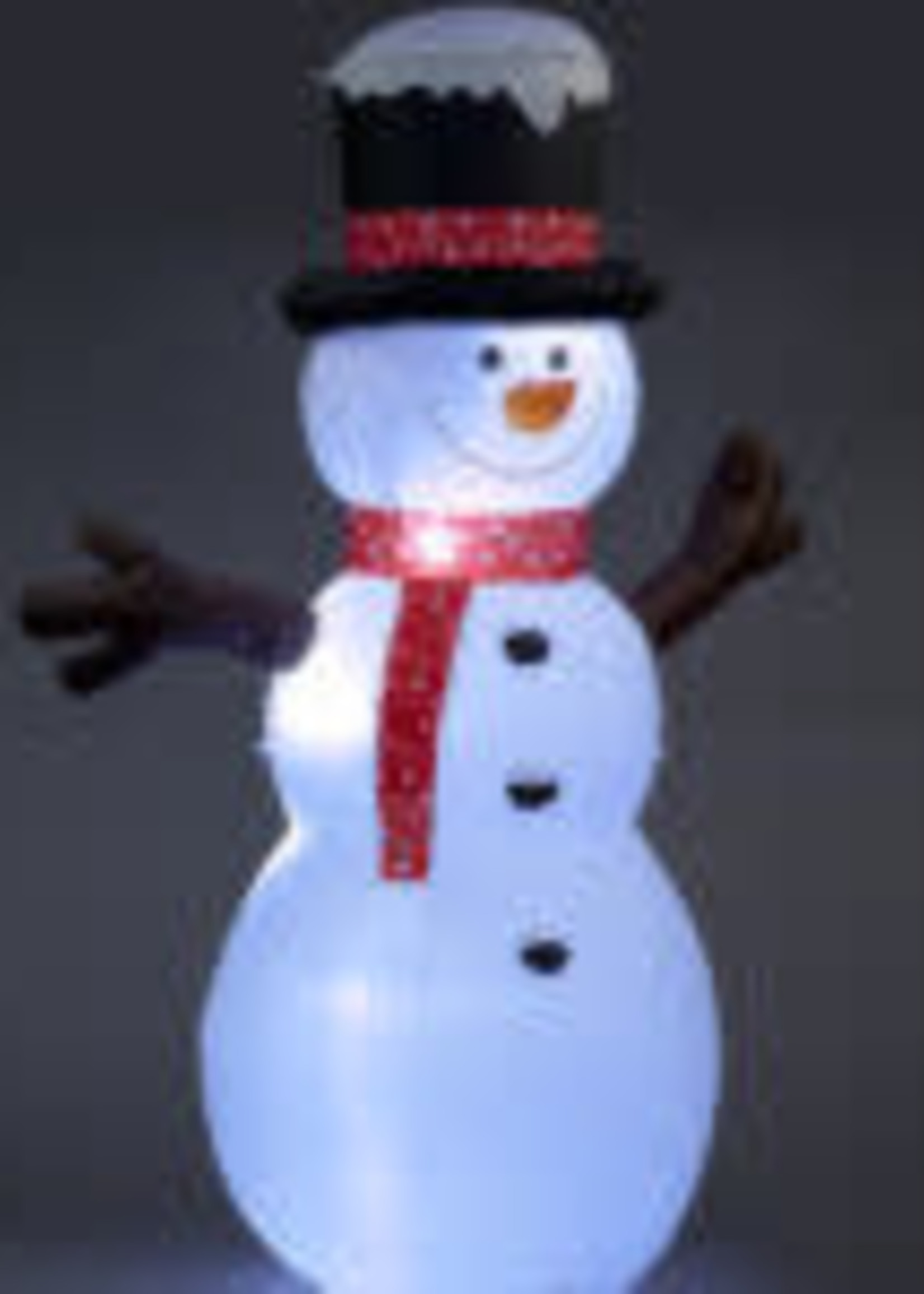 Snowtime Snowman With Top Hat 245cm Inflateable