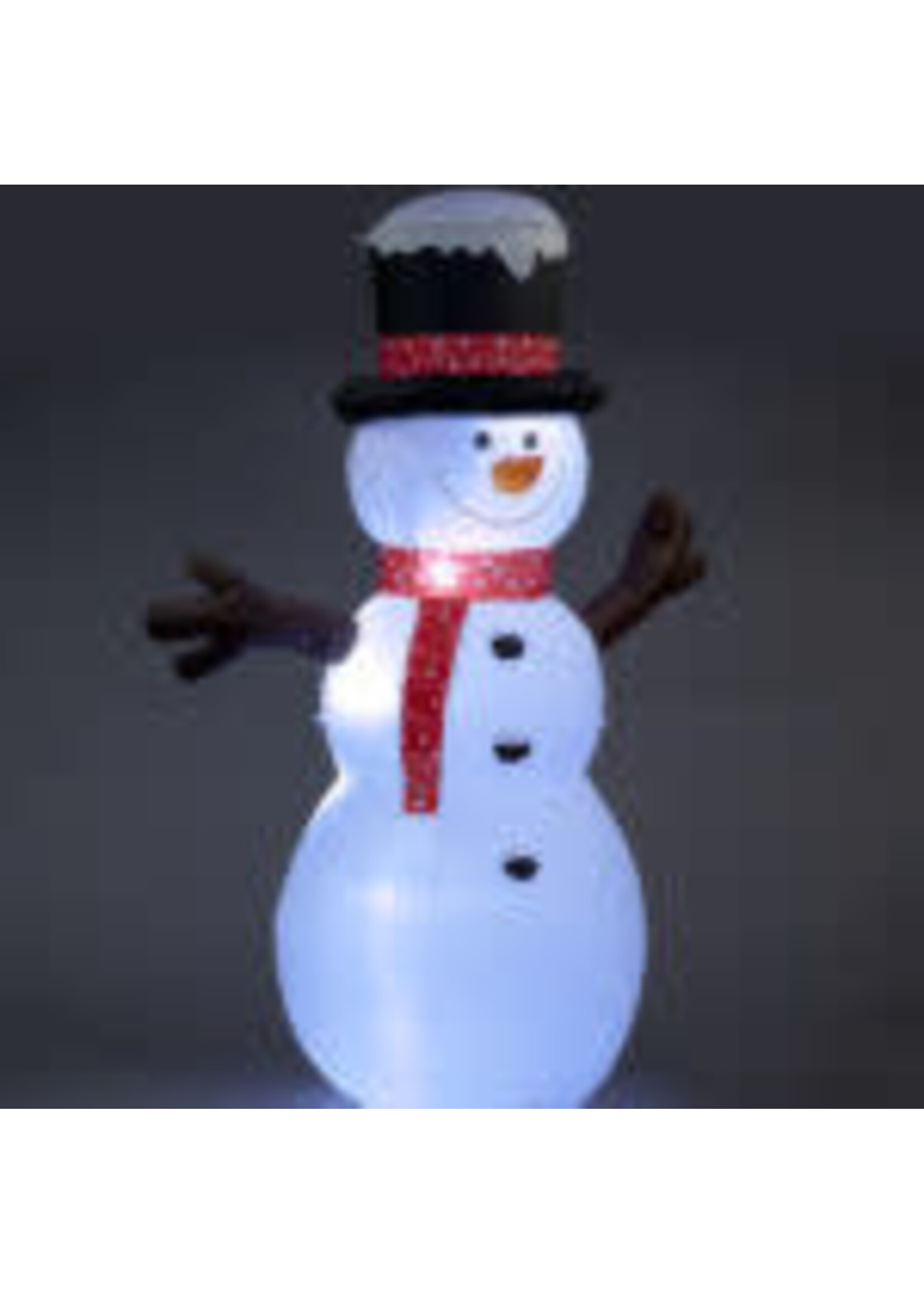 Snowtime Snowman With Top Hat 245cm Inflateable