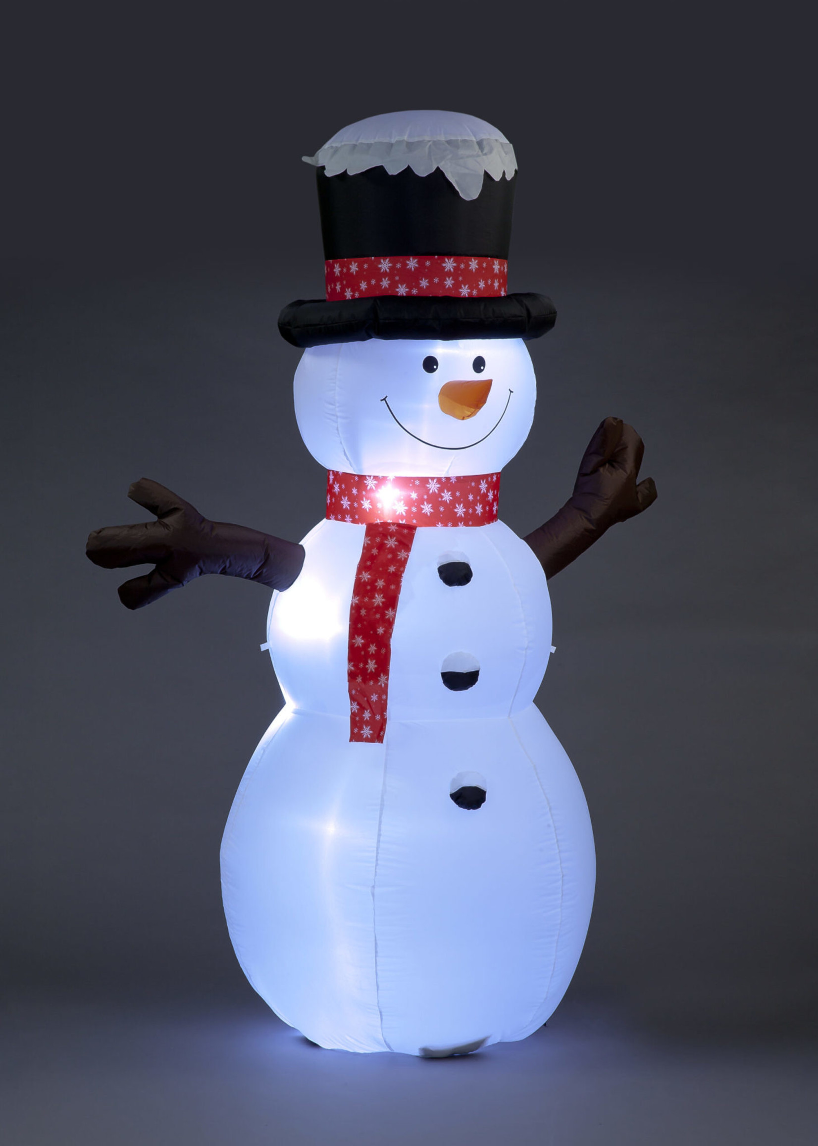 Snowtime Snowman With Top Hat 245cm Inflateable