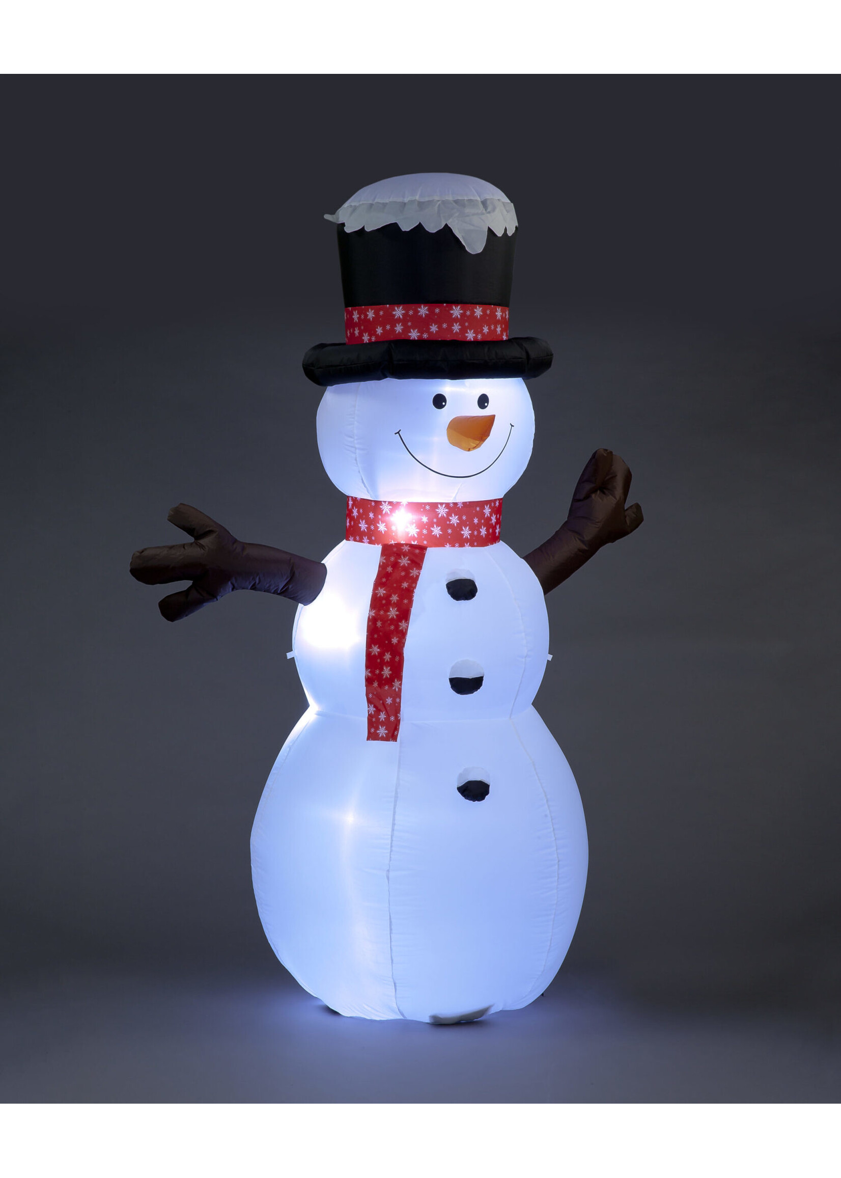 Snowtime Snowman With Top Hat 245cm Inflateable