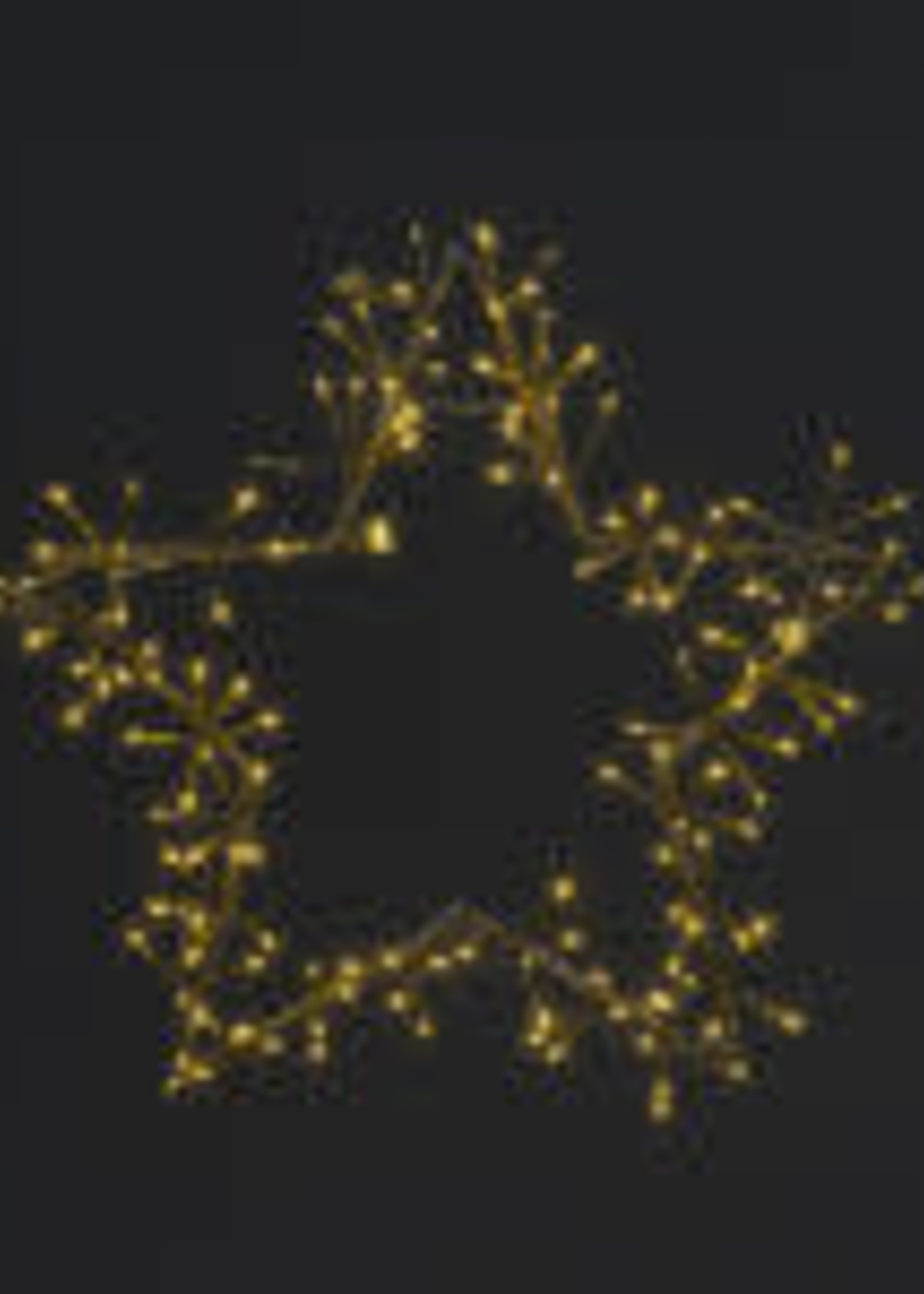 Snowtime Foldable Champagne Gold Star 150 LED Lights