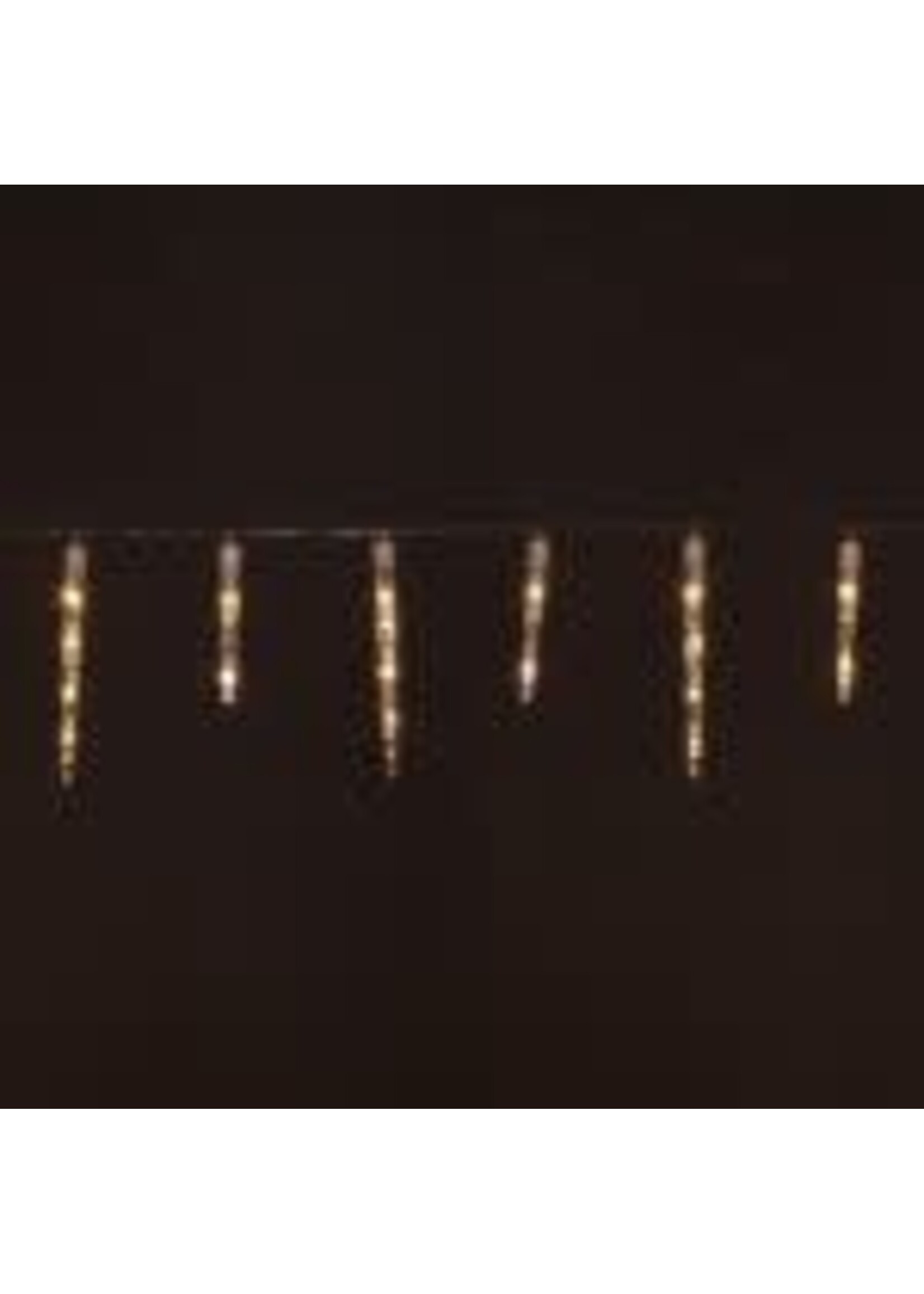 Snowtime Icicles 24 LED Plastic Warm White and multi coloured