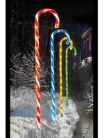 Premier Colour Candy Cane Path Light Set of 4 Outdoor