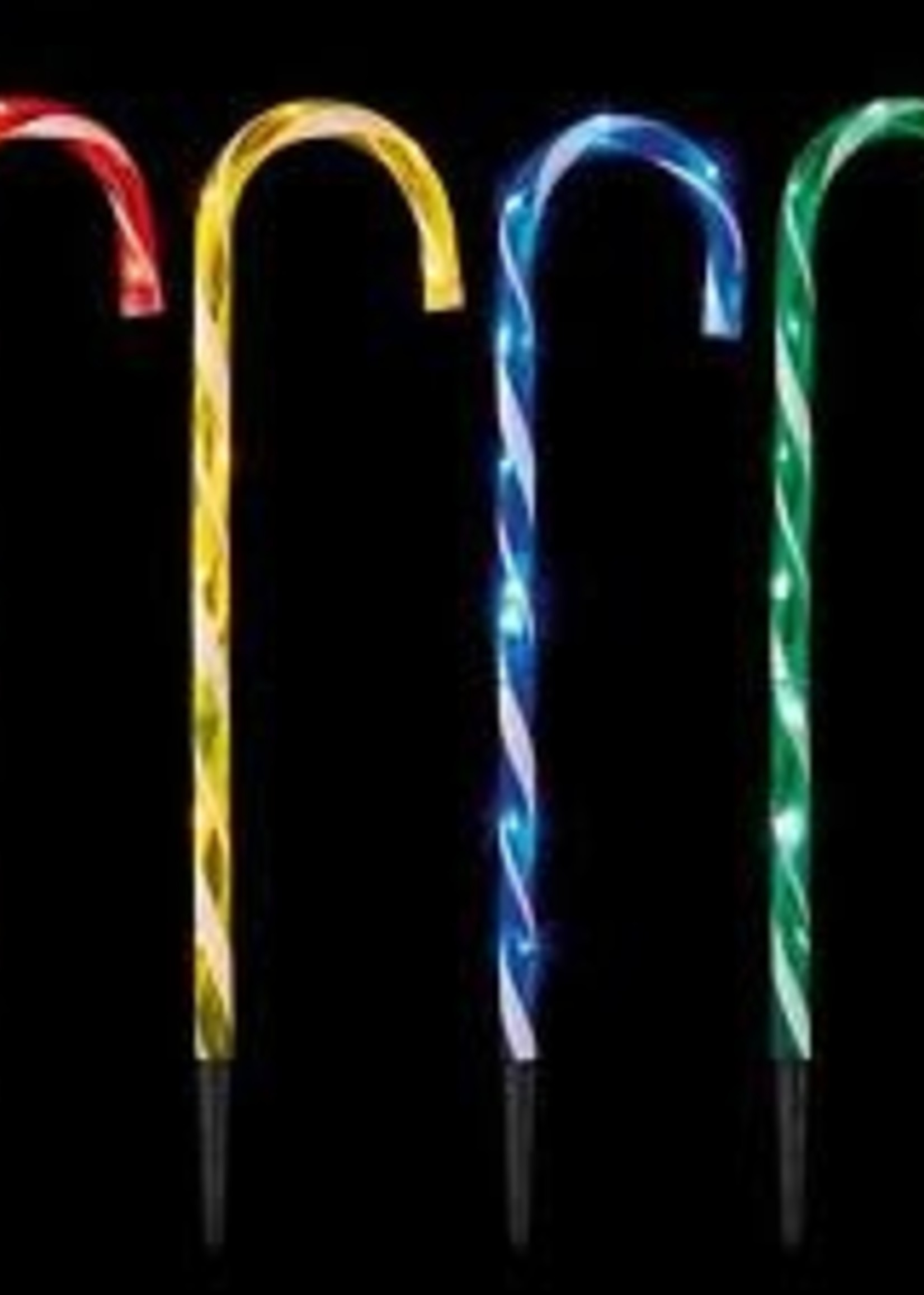 Premier Colour Candy Cane Path Light Set of 4 Outdoor