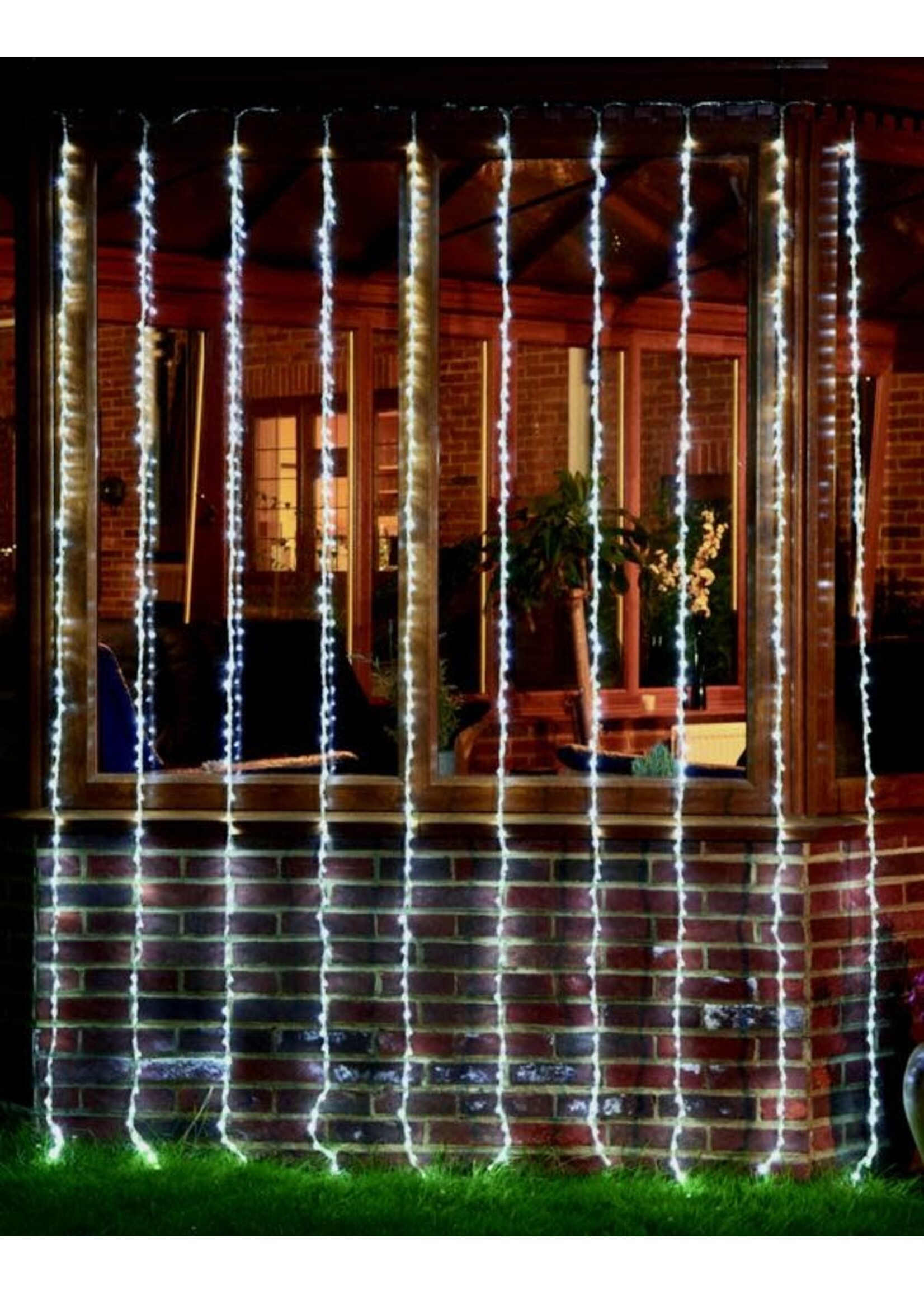 Premier Warm White Cascading Curtain LED Light 1.5x2M Indoor/Outdoor
