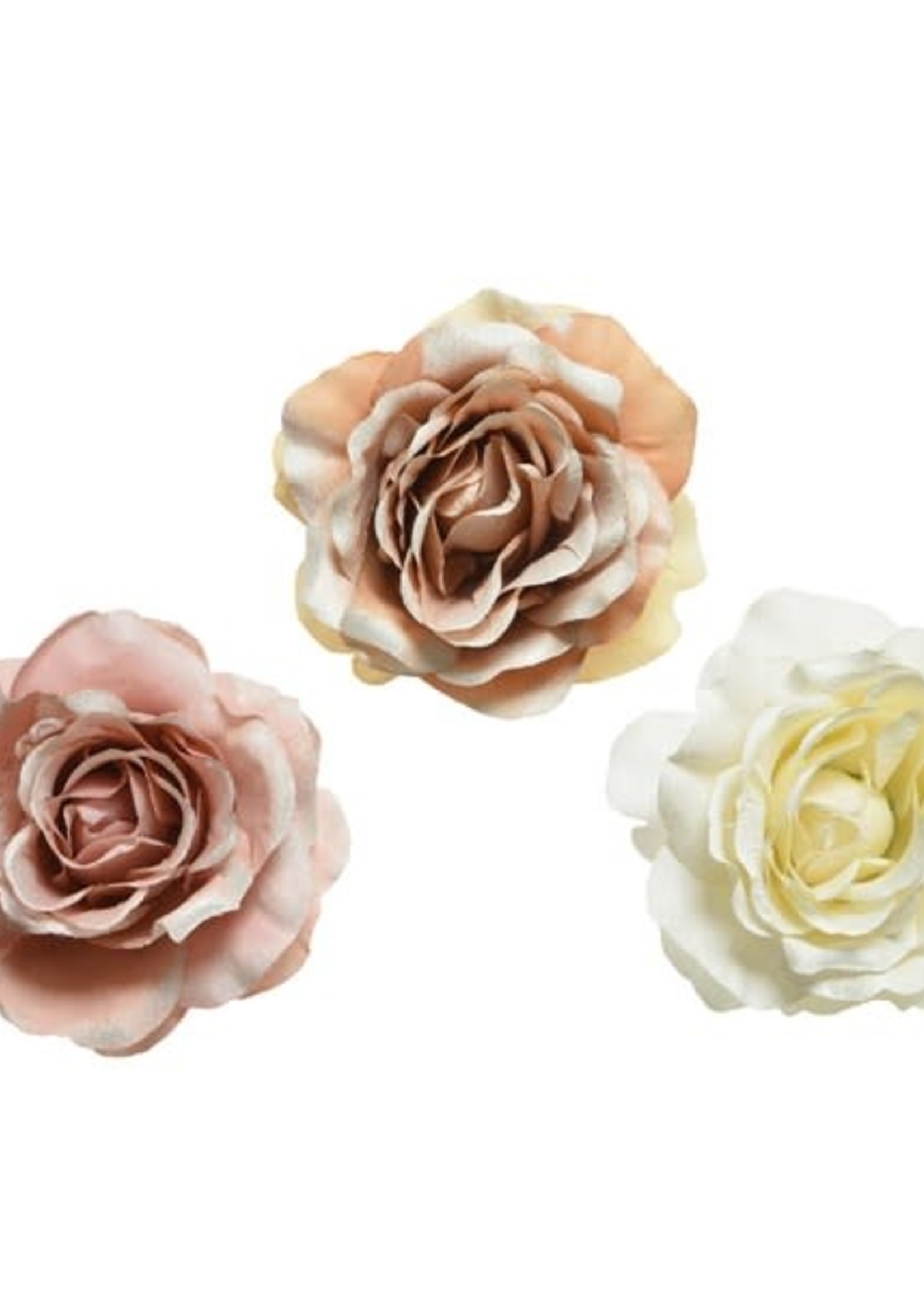 Decoris Clip on Roses Assorted Colours. Price For One