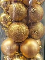 Shatterproof Mixed Baubles Pack 34 -Light Gold