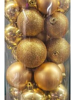 Shatterproof Mixed Baubles Pack 34 -Light Gold