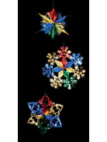 Premier Foil Decoration - Green / red / gold and Blue 40 cm