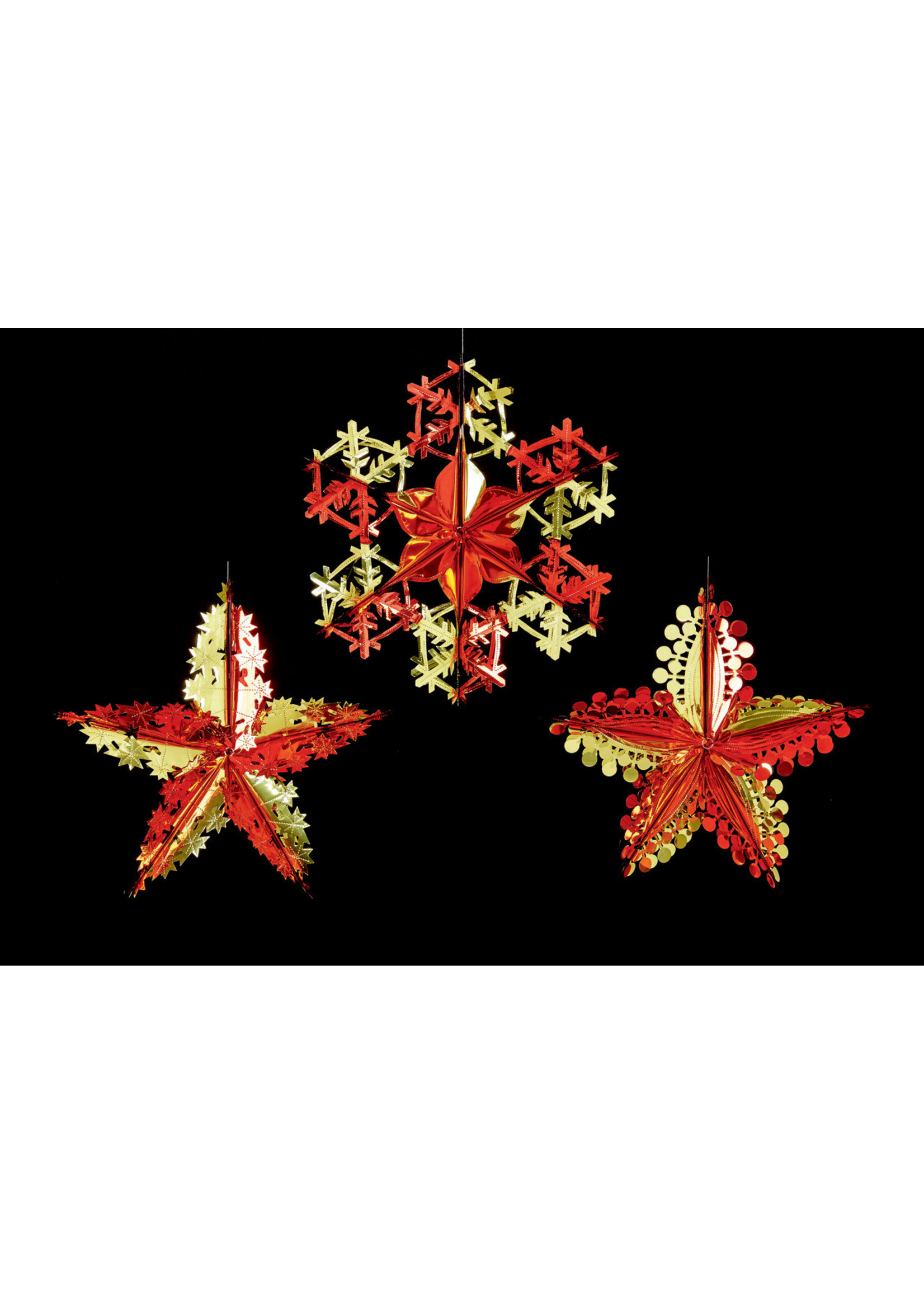 Premier Foil Decoration- Christmas hanging decoration in 3 styles price is for one