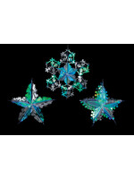 Premier Christmas Retro Foil Decoration - Iridescent / clear 60cm