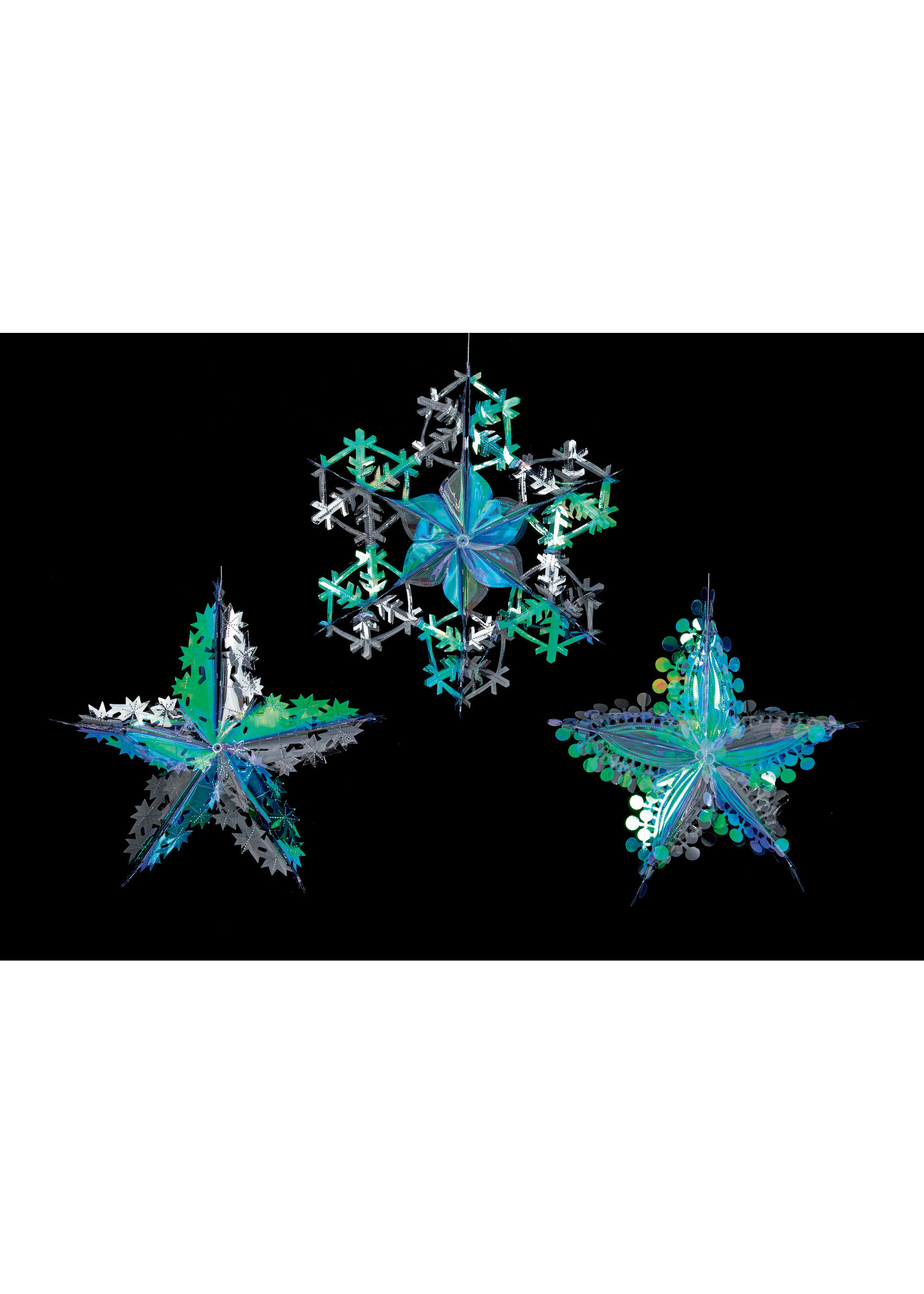 Premier Retro Foil Decoration - Iridescent / clear 60cm