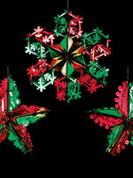 Premier Foil Decoration- Christmas Red & Green 60cm (3 styles) price for one