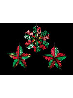 Premier Foil Decoration- Christmas Red & Green 60cm (3 styles) price for one