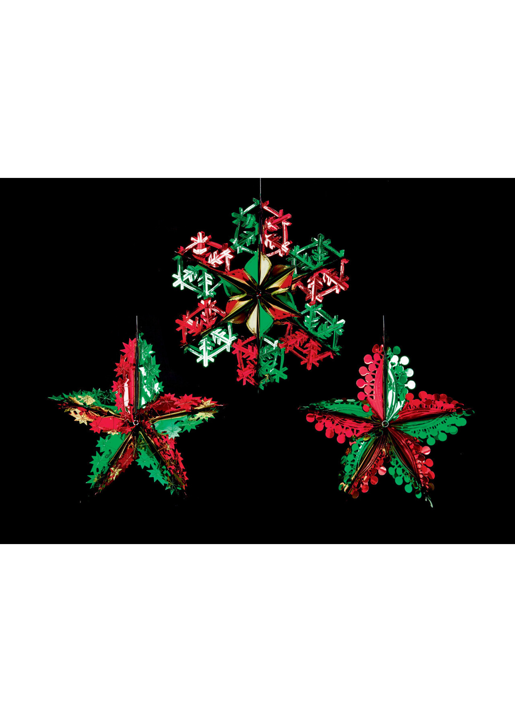 Premier Foil Decoration- Christmas Red & Green 60cm (3 styles) price for one