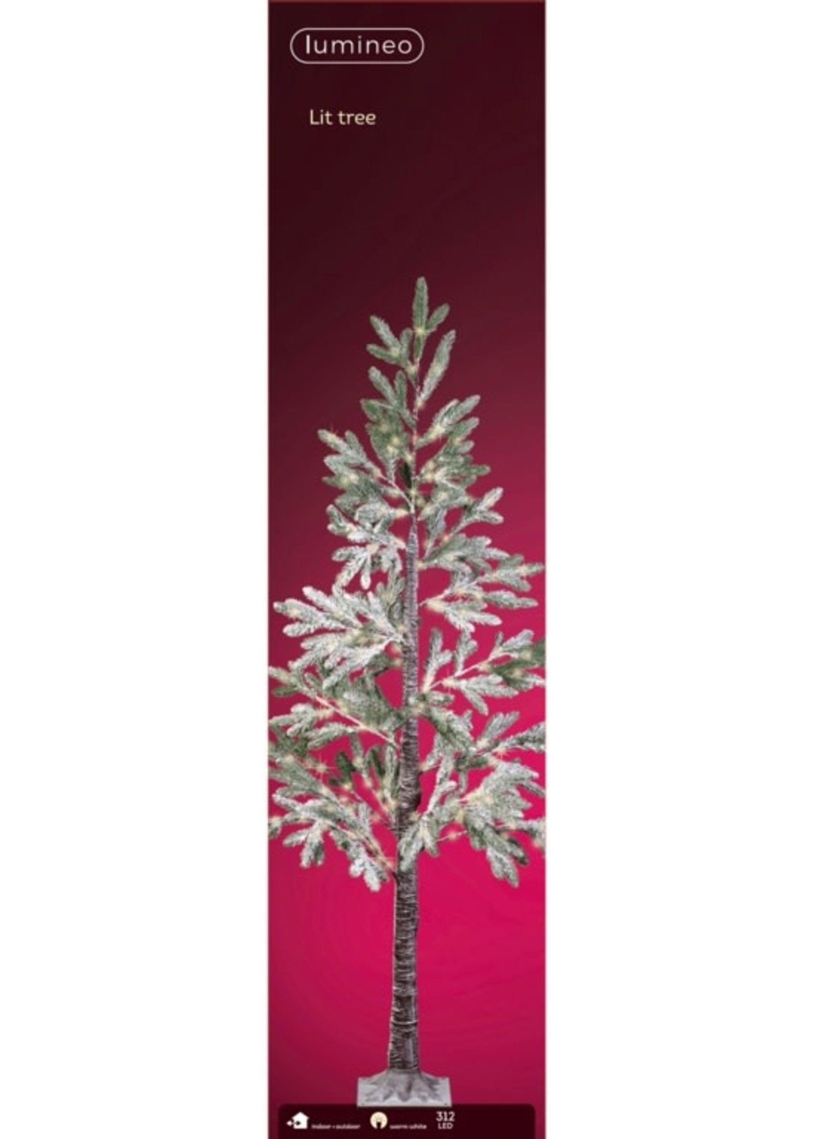 Kaemingk Tree Snowy Pine 312 LED Micro Warm White 180cm