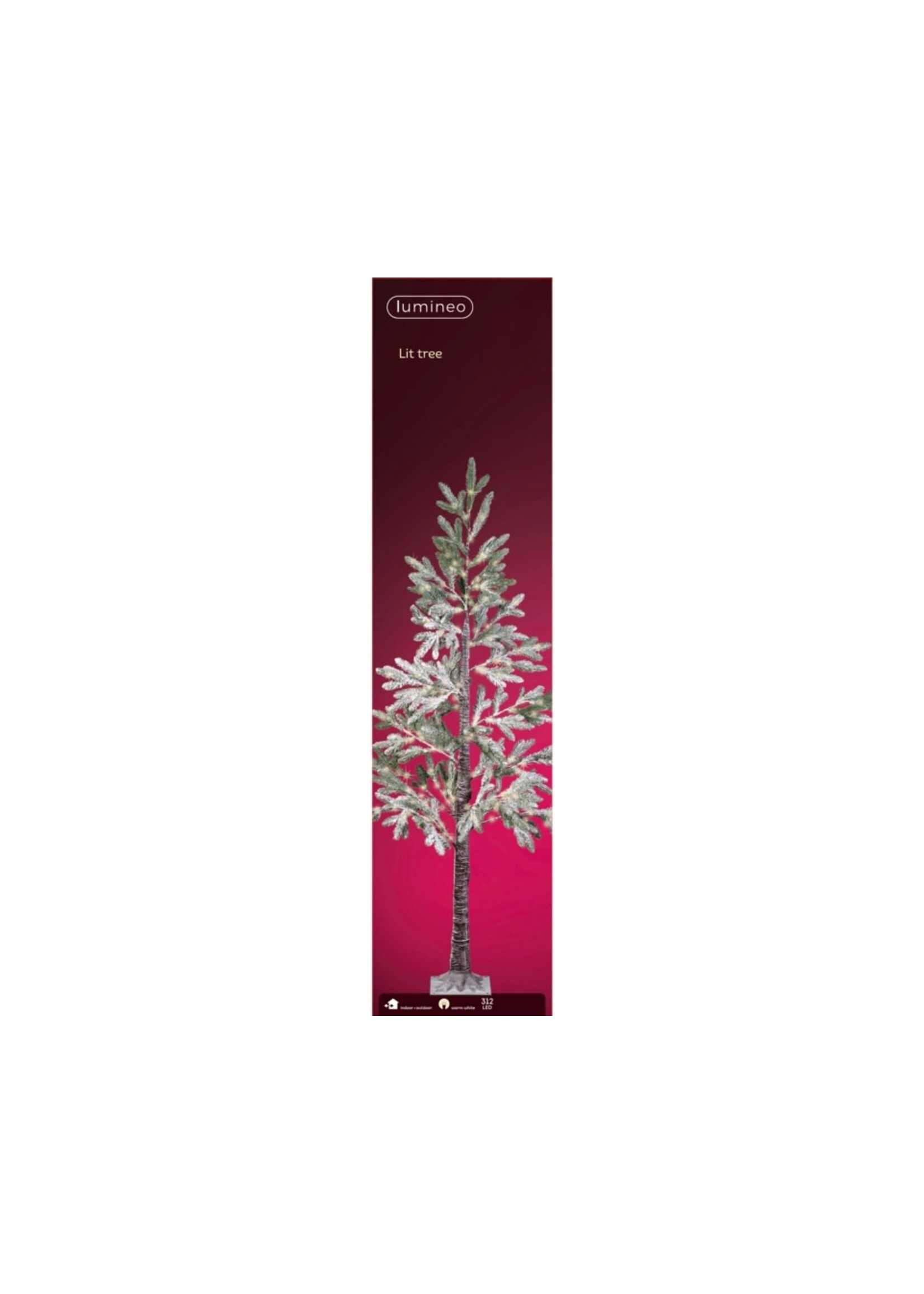 Kaemingk Tree Snowy Pine 312 LED Micro Warm White 180cm