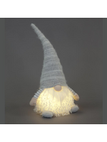 Snowtime LED Light Up Grey Santa 47cm