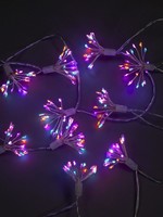 Snowtime Starburst 10 LED Lights Multi Colour Battery