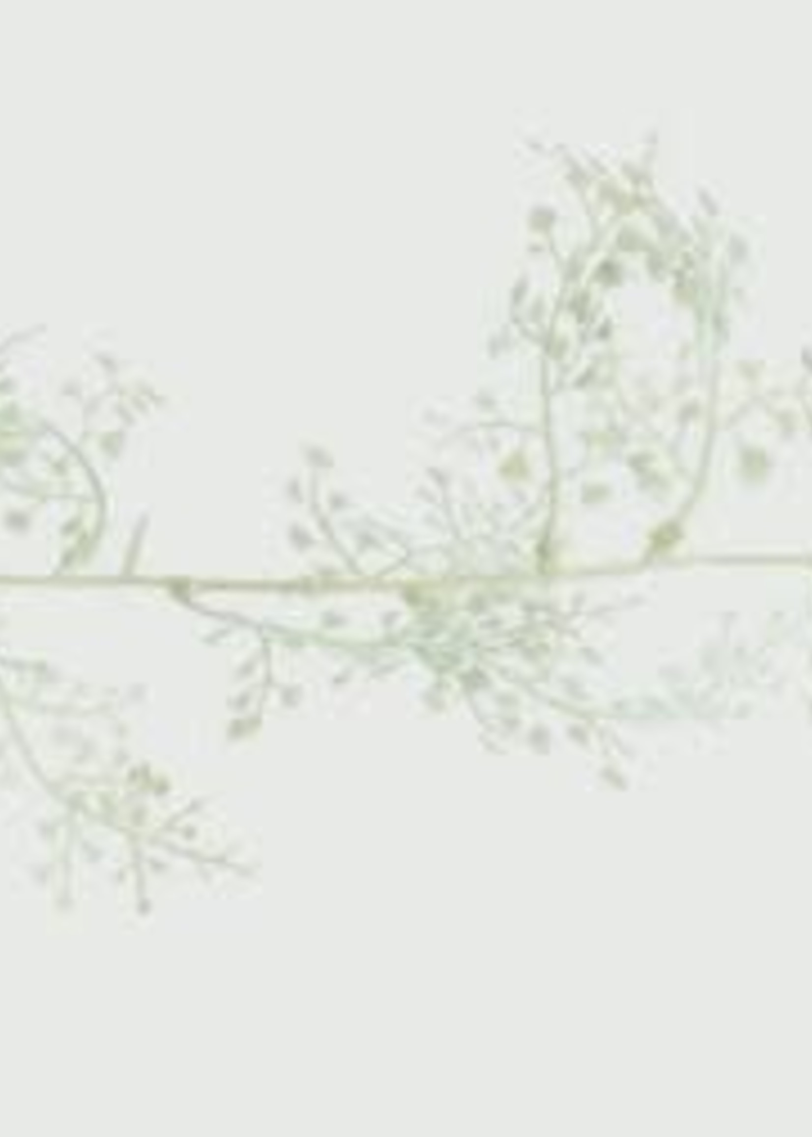 Premier Glitter Fern Leaf Garland White 1.8m