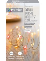 Premier Red & Vintage Gold 50 Micro Pin  LED Lights Indoor/Outdoor