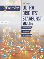 Premier Starburst String lights Multi Colour 400 LED Multi Action