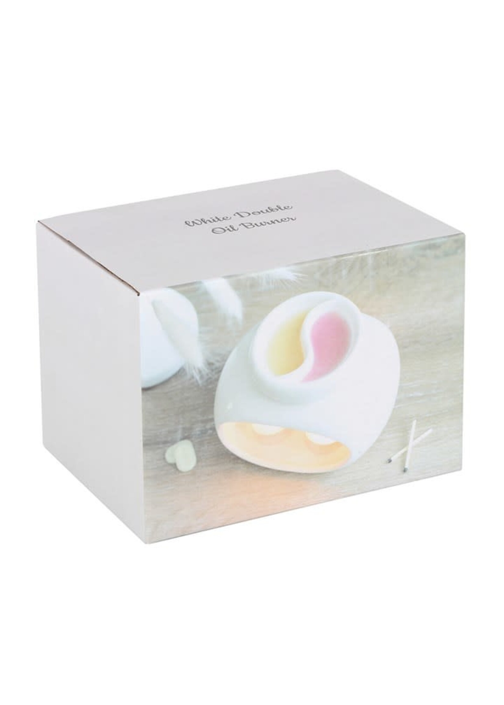 Something Different White Double Oil Burner