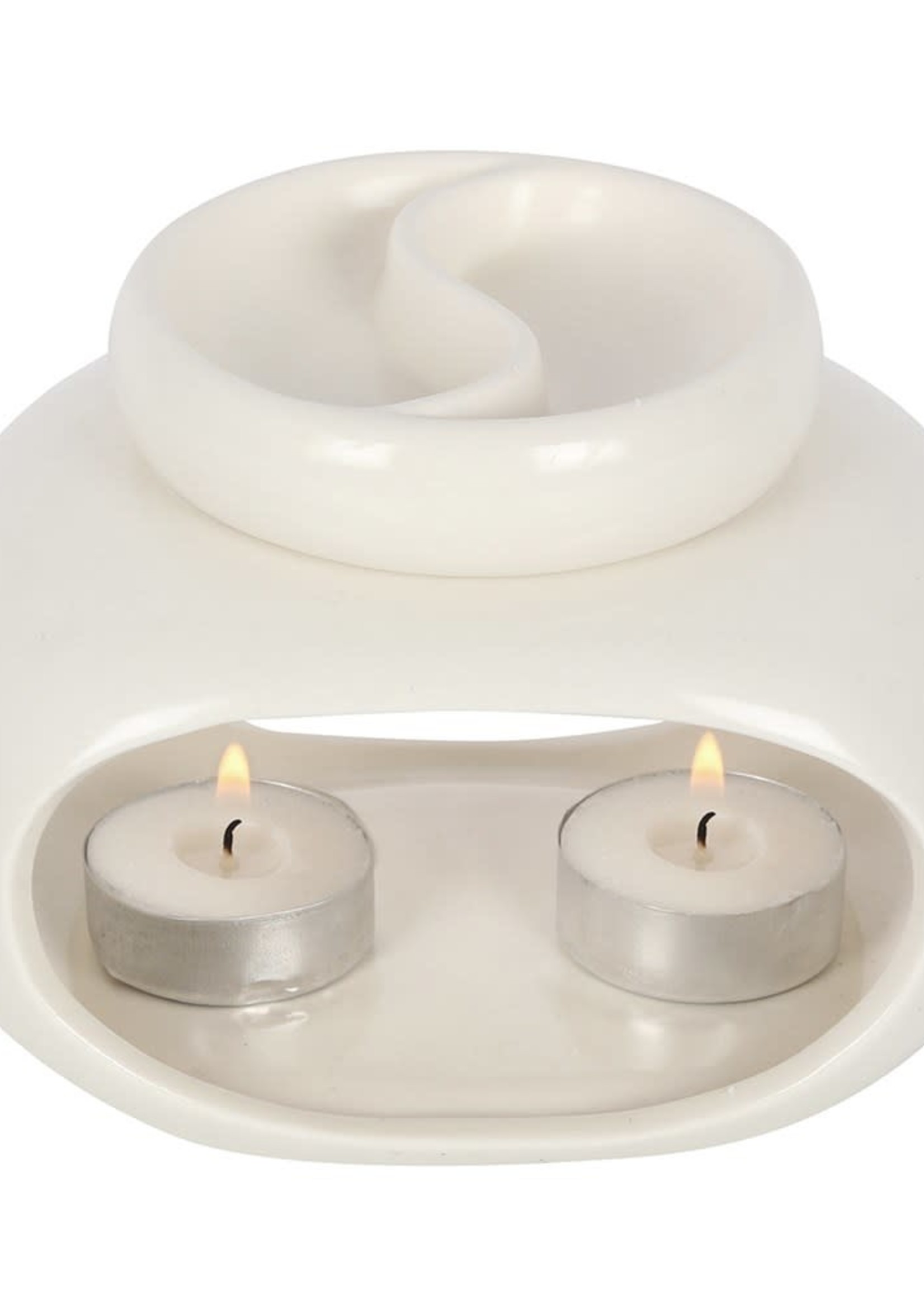 Something Different White Double Oil Burner