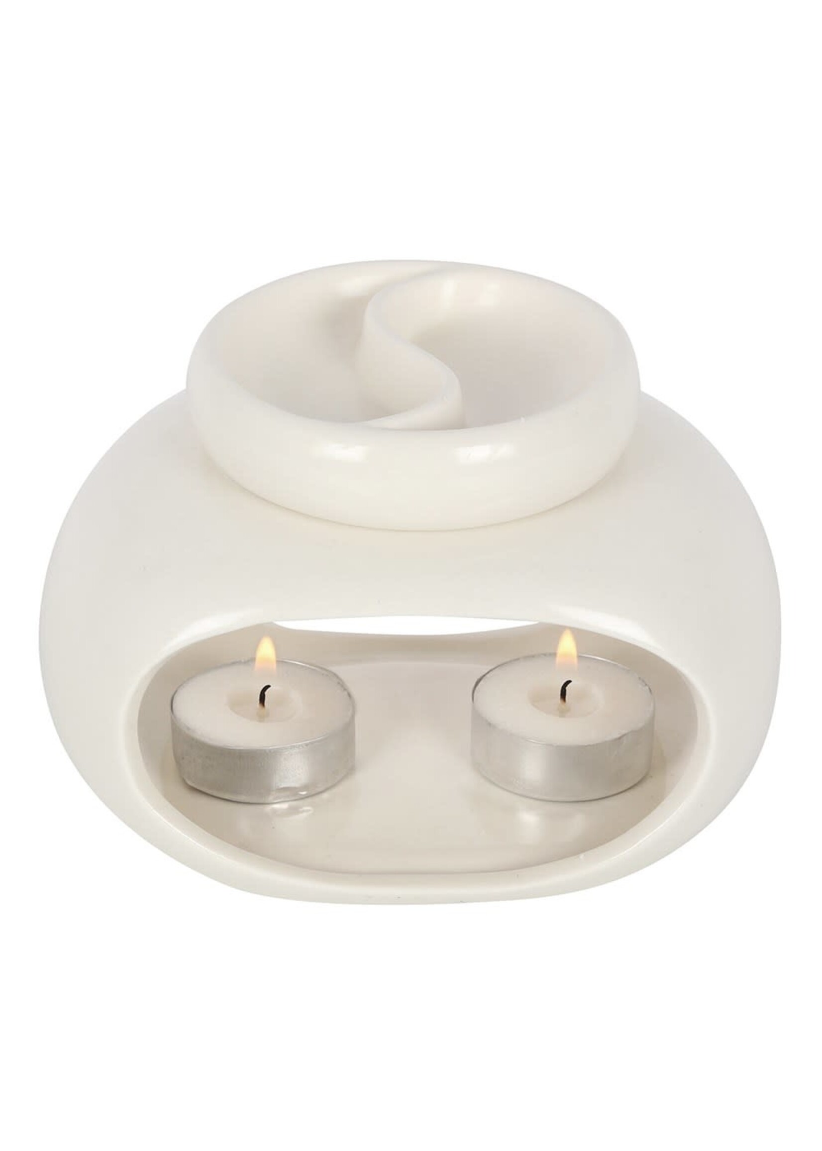 Something Different White Double Oil Burner