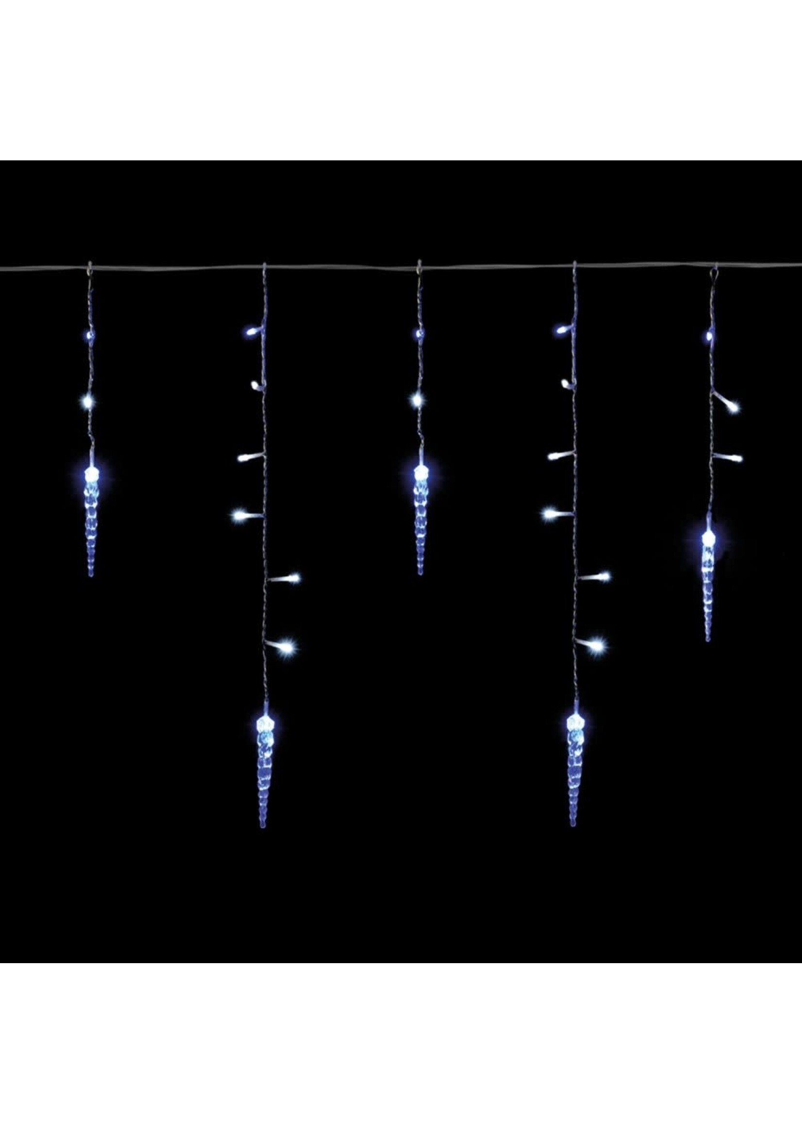 Snowtime Ice Sticks Icicle lights white & Blue 240 LEDs