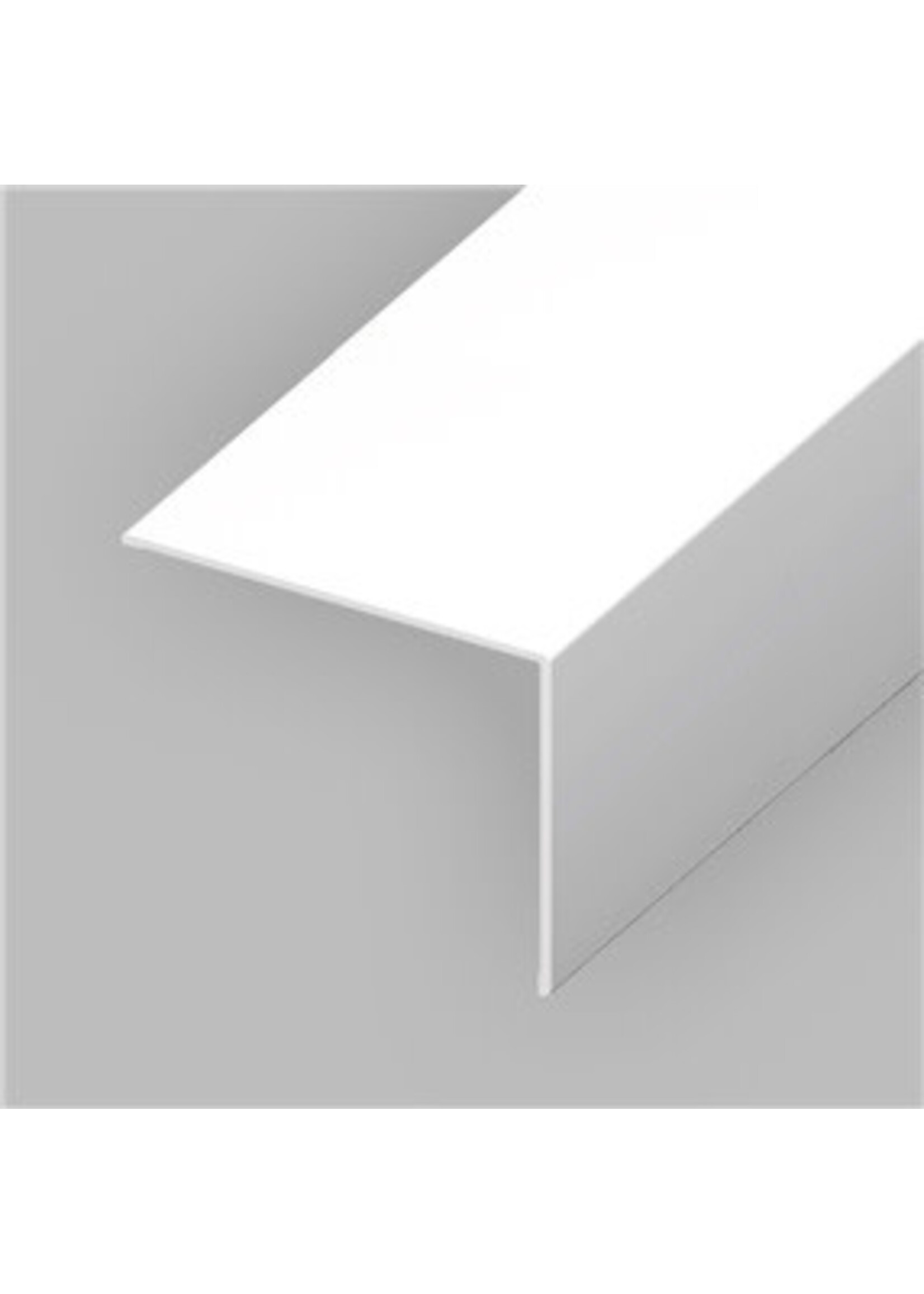 Easyfix Equal Plastic Angle White (W)19mm (L)2.44m
