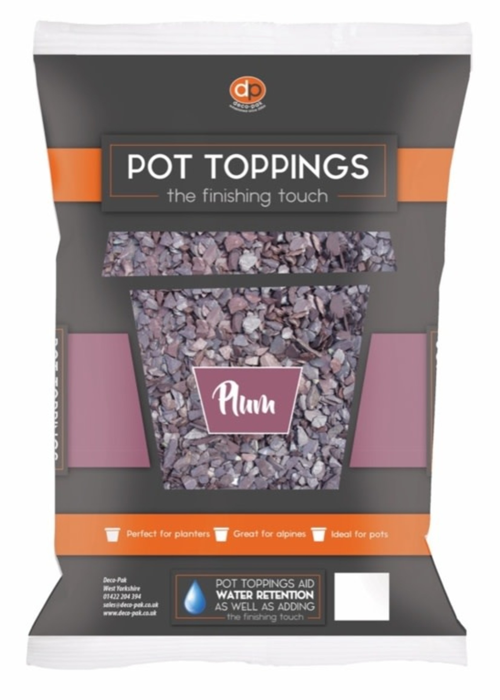 Deco-Pak Pot Toppings 20mm Plum