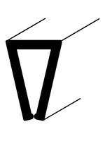 Plastic Flat Binder Bar  (W)4mm (L)2.44m